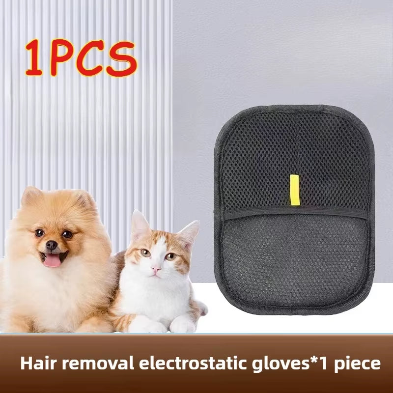 Pet Grooming Gloves Static Dedusting Brush Pet Hair Remover Brush Removing Dog Cat Hair from Sofa Carpet Clothes Tool Supplies