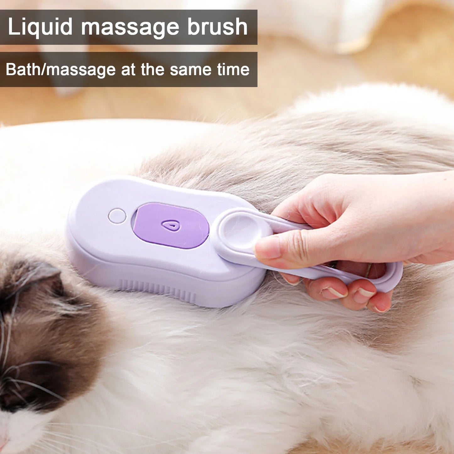 Pet Steam Brush USB Charging Spray Cat Brush for Shedding Remove Static Flying Hair Self Cleaning Dog Massage Brush for Dogs Cats Pet Grooming Tool