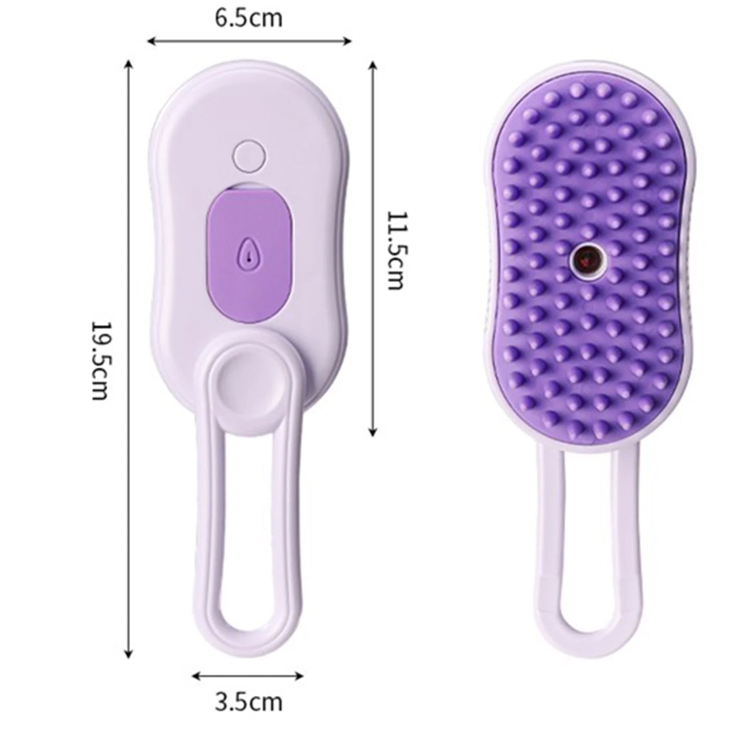 Pet Steam Brush USB Charging Spray Cat Brush for Shedding Remove Static Flying Hair Self Cleaning Dog Massage Brush for Dogs Cats Pet Grooming Tool