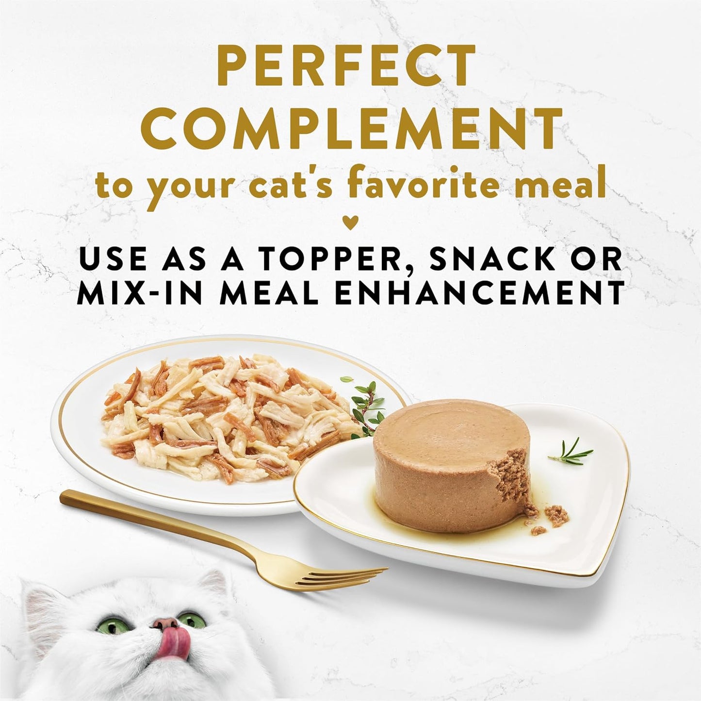 Purina Appetizers Lickable Grain Free Cat Food Topper White Meat Chicken and Shredded Beef Appetizer - (Pack of 10) 1.1 Oz. Trays