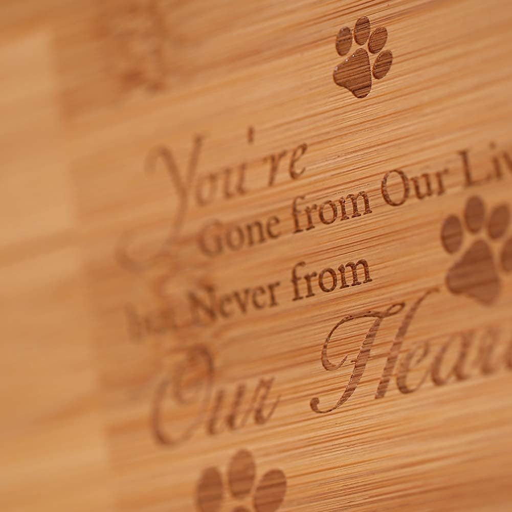 Cremation Urns for Ashes,Burly Wood Keepsake Urns for Dogs Ashes,Pet Memorial Keepsake Urns,Wood Urn,Photo Box Pet Cremation Urn