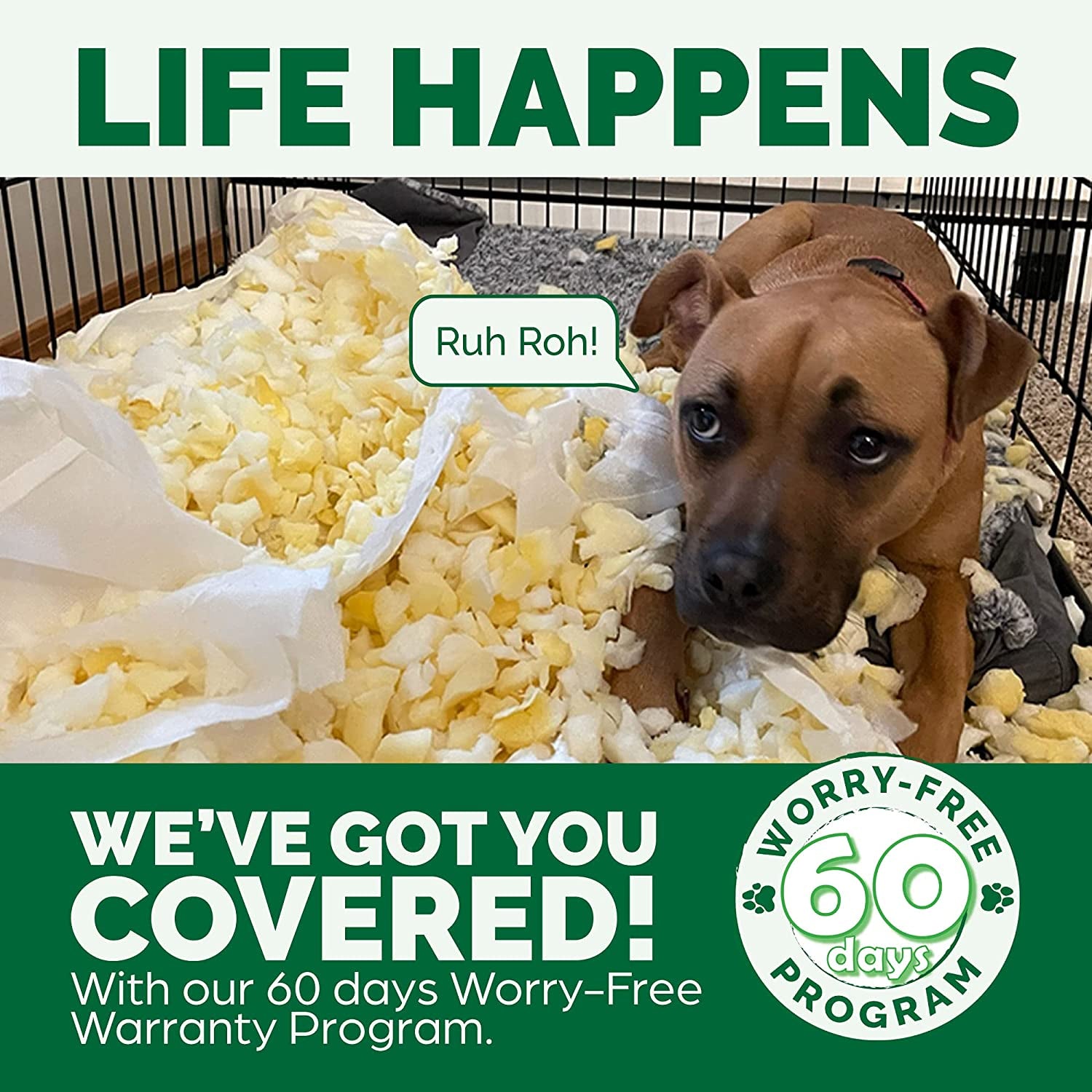 Replacement Dog Bed Cover Comfy Couch Plush & Décor Sofa-Style, Machine Washable - Diamond Gray, Jumbo (X-Large)