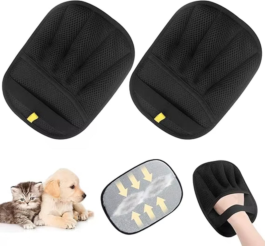 2 Pack Pet Hair Remover Gloves,2025 Upgraded Static Removal Gloves, for Pet Hair, Cat & Dog Hair Removal Tool for Couch,Furnitur