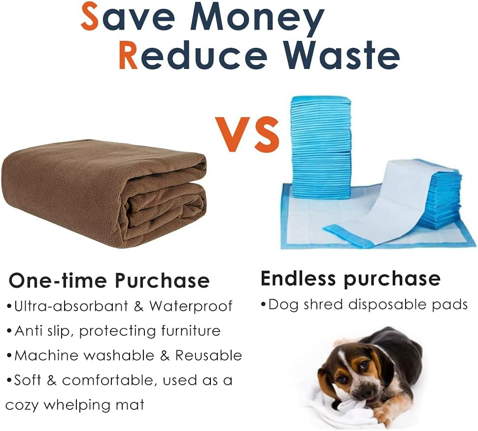 Washable Pee Pads for Dogs 65"X45"/72"X72" Extra Large 72"X72" Reusable Puppy Pads Waterproof Pet Training Pads, Non-Slip Dog Mats Fast Absorbent Whelping Pads for Playpen Mat