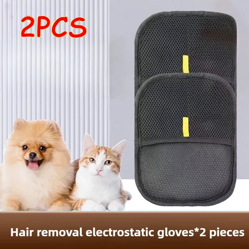 Pet Grooming Gloves Static Dedusting Brush Pet Hair Remover Brush Removing Dog Cat Hair from Sofa Carpet Clothes Tool Supplies