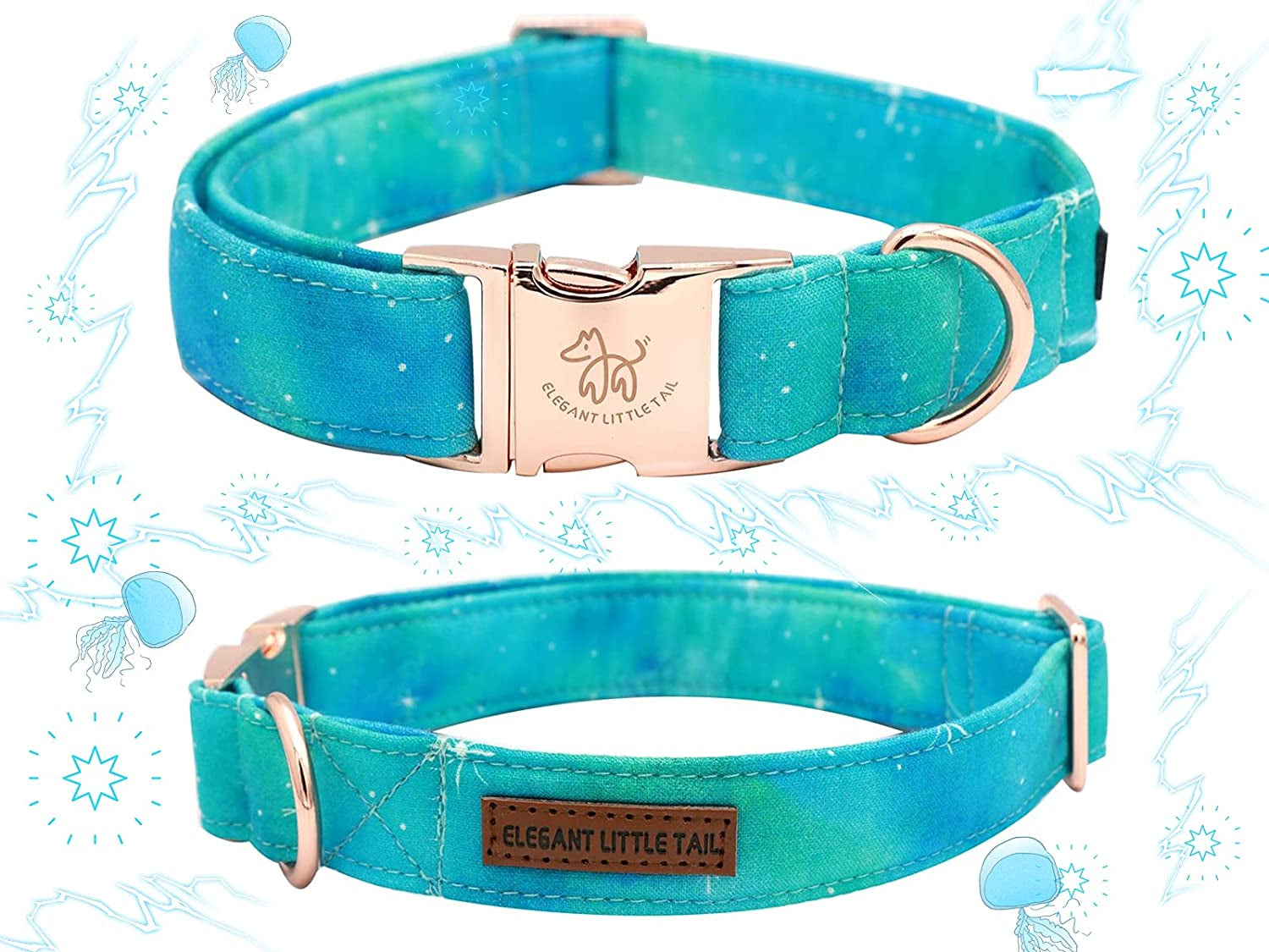 Colorful Dog Collar, Comfortable Dog Collar with Bow Adjustable Soft Bow Tie Dog Collars for Small Dogs