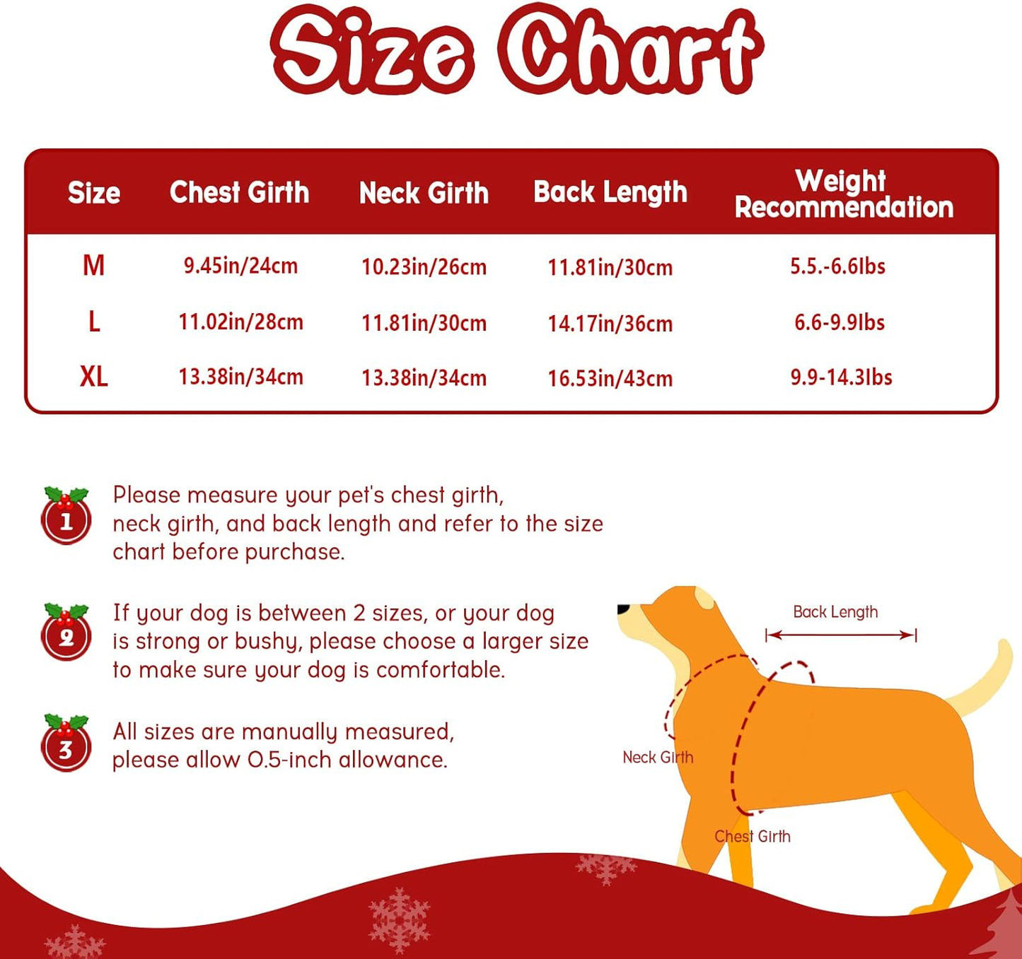 Dog Christmas Sweater, Pet Holiday Knitwear Warm Sweater for Small Medium Dogs, Pet Winter Outfit Xmas Reindeer Clothes Doggie Sweater (XL)