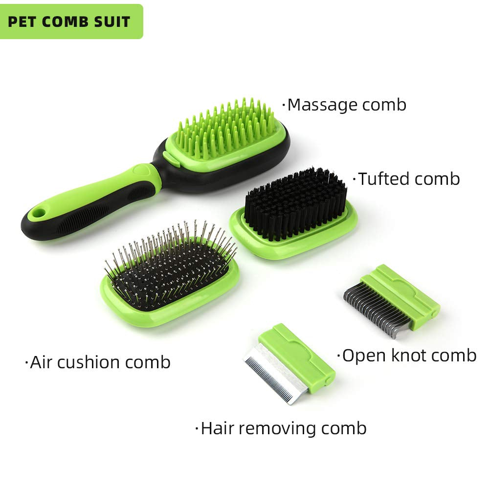 Dog & Cat Brush Pet Grooming - Self Cleaning Slicker Brush, Pet Brush for Shedding and Deshedding Tool