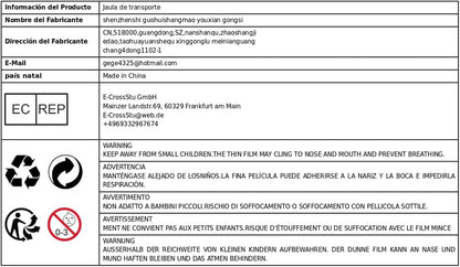 Pet Carrier Pet Travel Box Portable Hard Sided Pet Transport Cage Pet Carrier Crate Box for Tiny Dog Breeds Pet Store Biking, Brown