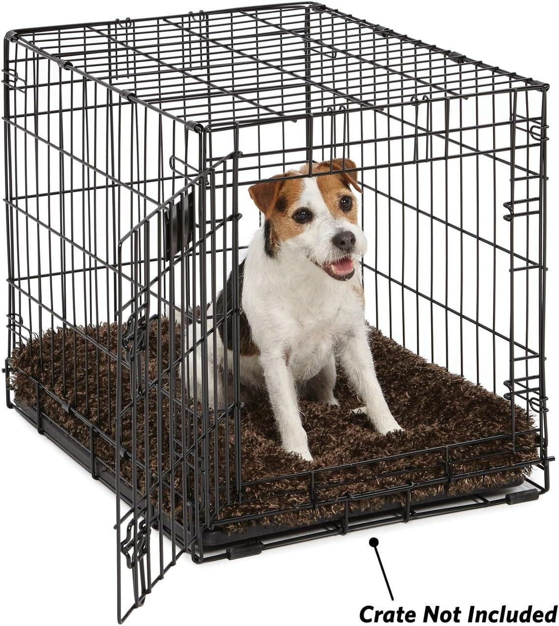 Small Quiettime Deluxe Coco Chic Pet Bed, Ultra-Soft & Overstuffed, Machine Washable, Fits 24-Inch Crate