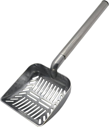Stainless Steel Cat Litter Scoop 23 Inches Telescoping Litter Scoop with Long Handle Perfect Scooper for Cats and Dogs