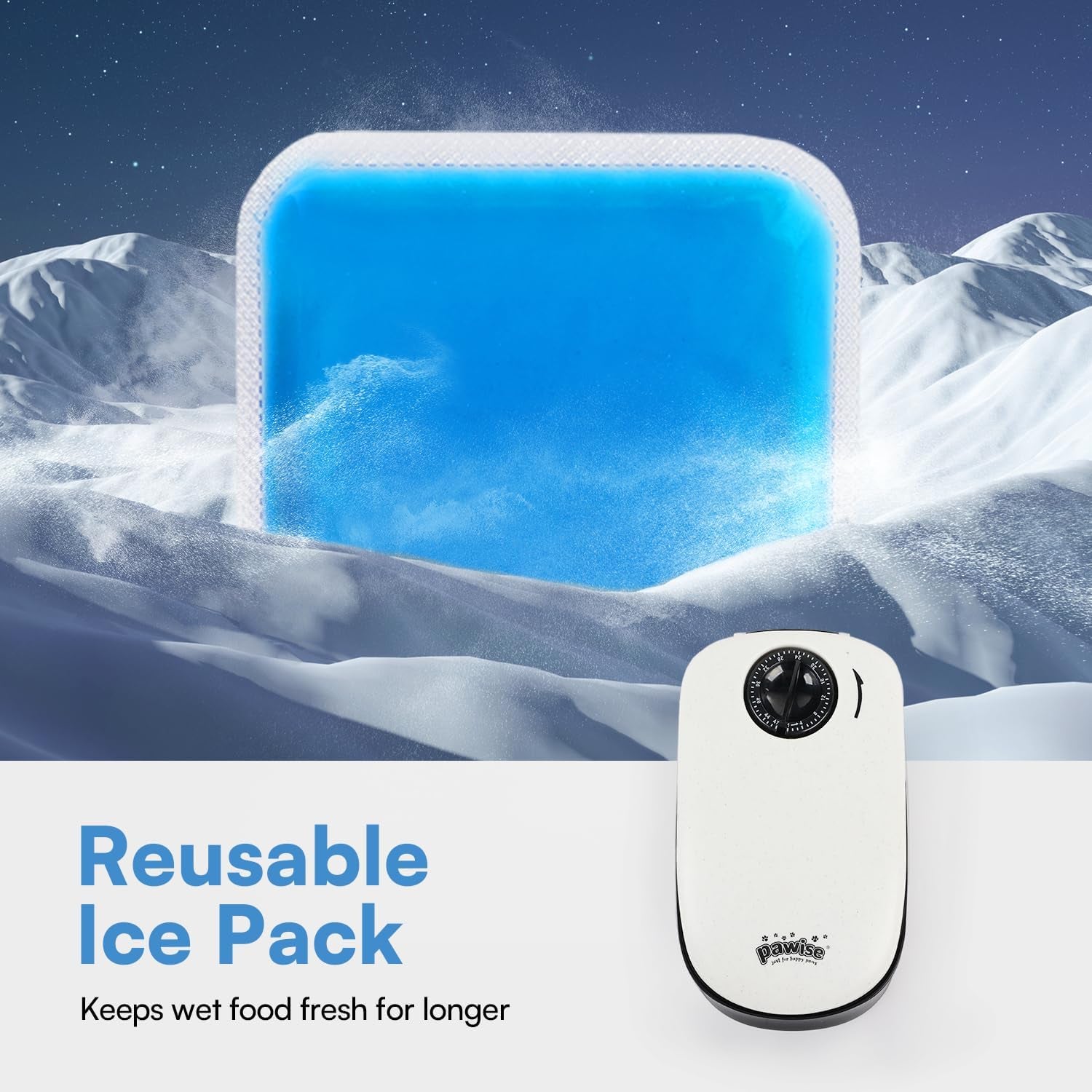 Automatic Pet Feeder for Dogs and Cats, 1.5 Cup Food Dispenser Feeder with 48-Hour Timer - Single