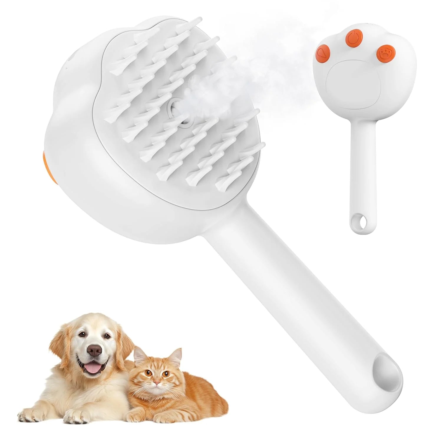 6-In-1 Rechargeable Pet Grooming Brush – Anti-Static Deshedding Tool for Cats & Dogs with Massage,Cleaning&Shedding Control | All-In-One Grooming Solution,Brushes for Indoor