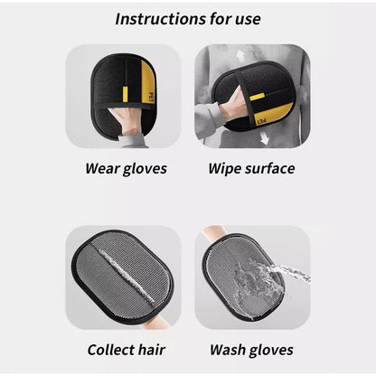Pet Dog Static Bidirectional Grooming Gloves Reusable Washable Dog Grooming Equipment Multi Functional Pet Product Accessories