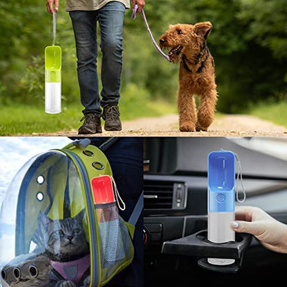 Dog Water Bottle Dispenser,Water Bottle for Dogs,Portable Dog Water Bottles for Walking Travel Pet Doggie Drinking Cup 15Oz (Green)