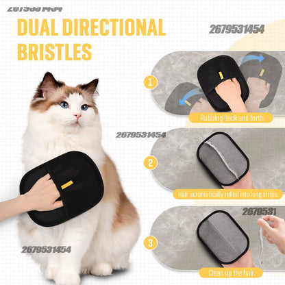 Pet Grooming Gloves Static Dedusting Brush Pet Hair Remover Brush Removing Dog Cat Hair from Sofa Carpet Clothes Tool Supplies