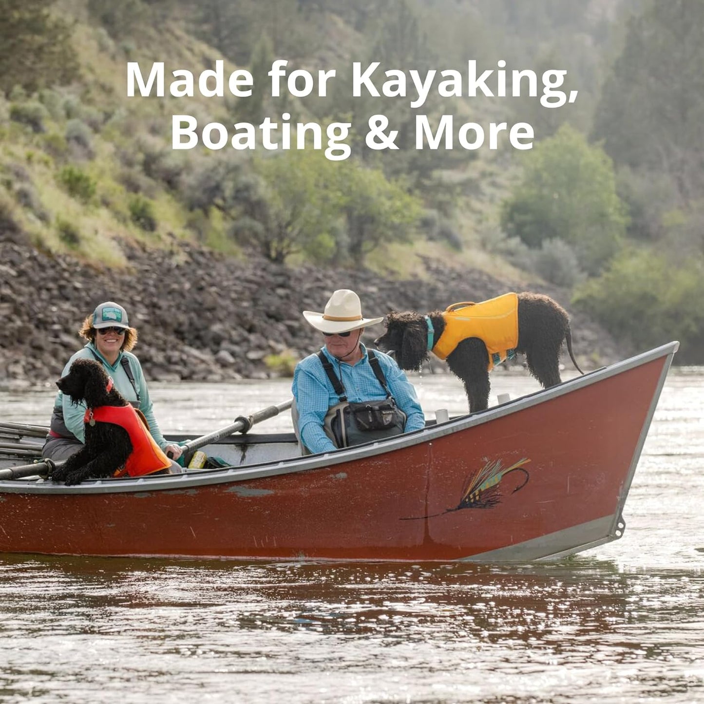 , Float Coat Dog Life Jacket, Premium Buoyancy Swim Vest with Lift Handle, Secure Fit & Reflective Trim, Adjustable Flotation for Swimming, Boating, & Outdoor Adventures, Red Sumac, Small