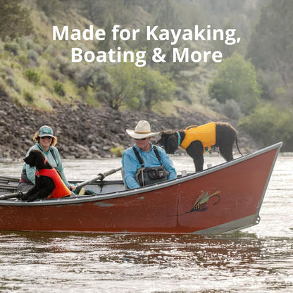 , Float Coat Dog Life Jacket, Premium Buoyancy Swim Vest with Lift Handle, Secure Fit & Reflective Trim, Adjustable Flotation for Swimming, Boating, & Outdoor Adventures, Red Sumac, Small