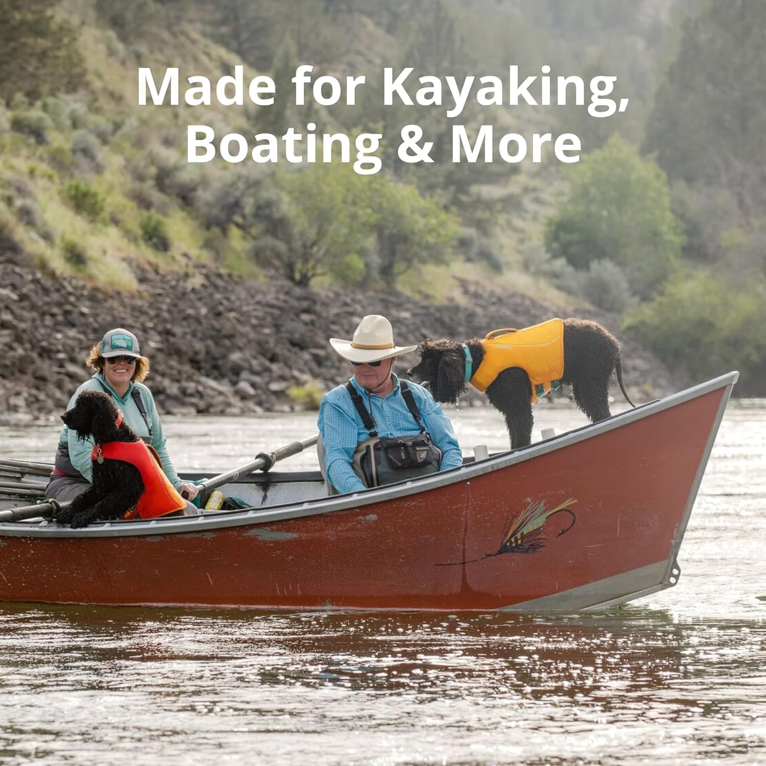 , Float Coat Dog Life Jacket, Premium Buoyancy Swim Vest with Lift Handle, Secure Fit & Reflective Trim, Adjustable Flotation for Swimming, Boating, & Outdoor Adventures, Red Sumac, Small