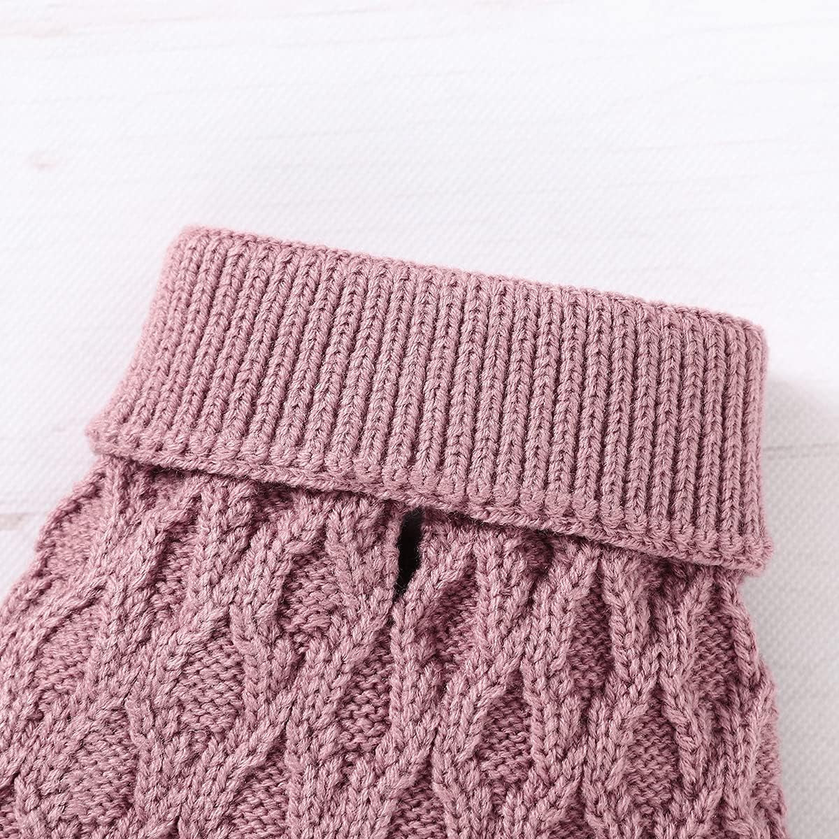 Knitted Braid Turtleneck Sweater Knitwear Warm Outerwear for Dogs & Cats