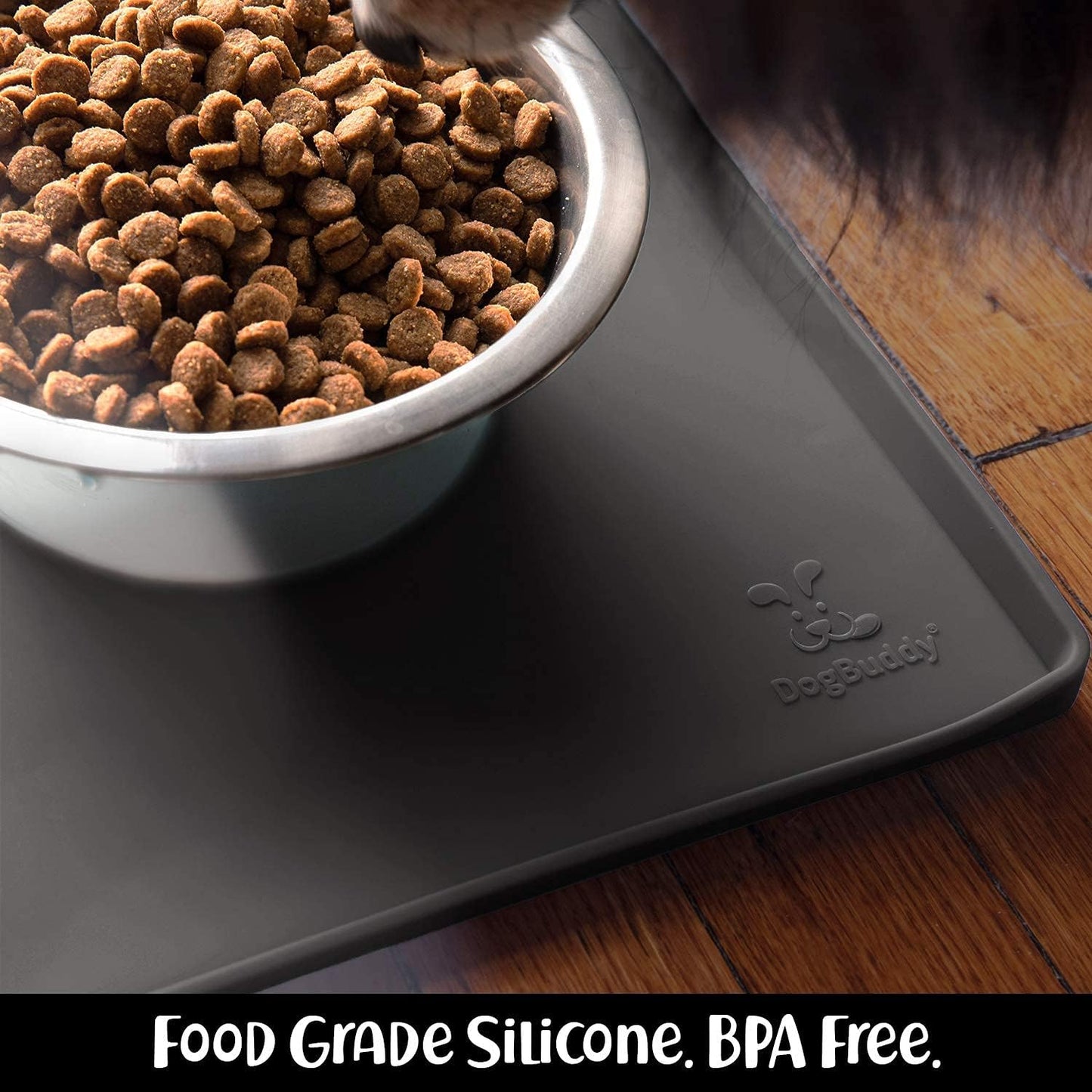 Dog Food Mat, Waterproof Dog Bowl Mat, Nonslip Pet Feeding Mats for Floors, Puppy Supplies