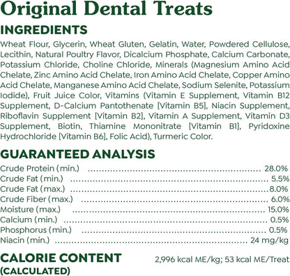 Original Petite Dental Dog Treats, 36 Oz. Pack (60 Treats)