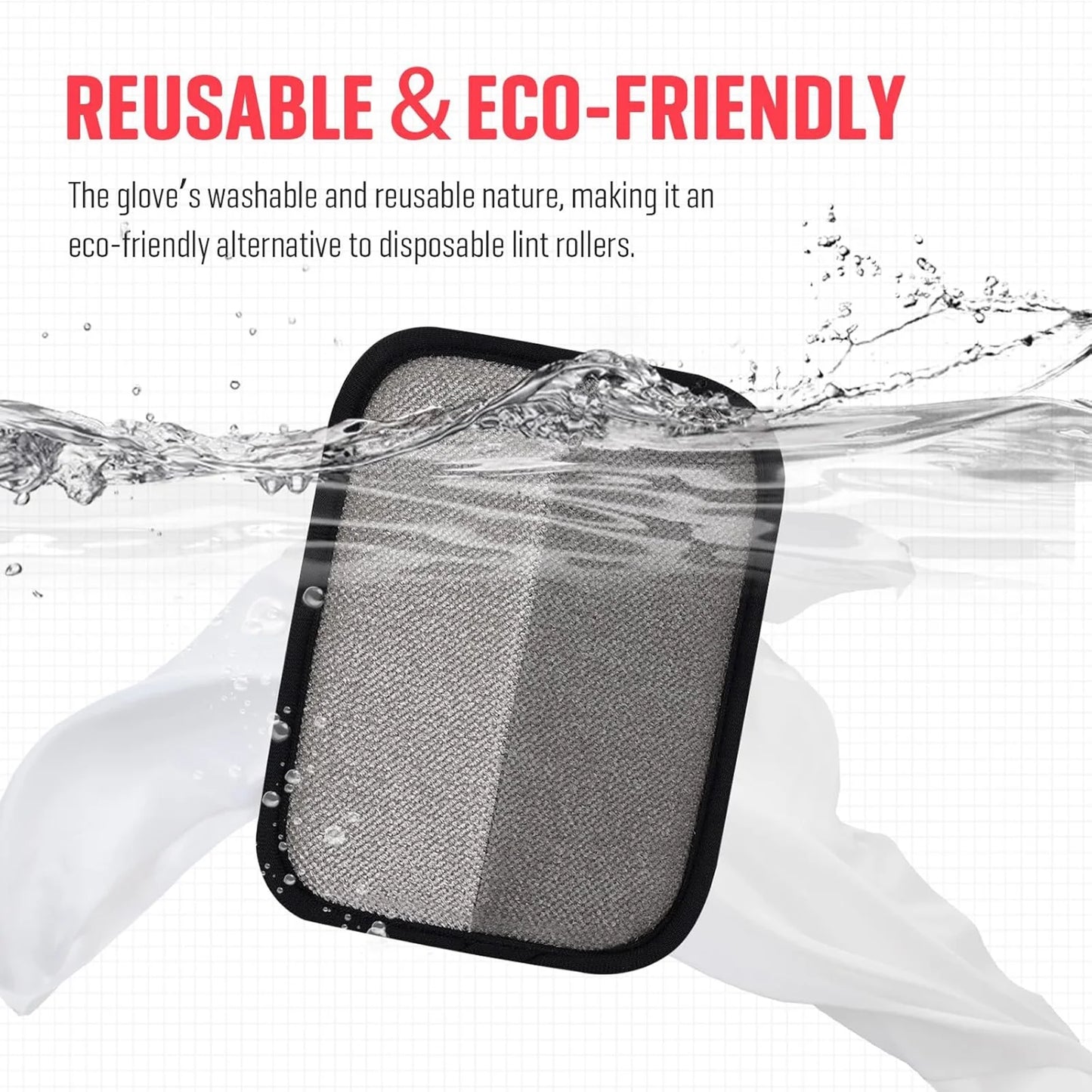 Pet Hair Removal Glove,Pet Hair Remover Glove Suitable for Furniture, Carpets, Plush Fabrics, Sofas, and Beds Pet Grooming Gloves-1Pcs