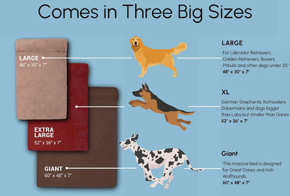 Barker Beds Headrest Extra Large Dog Bed (XL, Chocolate) – 7" Thick Soft & Comfortable Orthopedic Cushion – XL Dog Bed – Washable Microsuede Cover – Made in USA