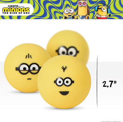 Bob, Kevin, and Otto Vinyl Squeaker Ball Dog Toys, 3 Pack | Yellow 3Pk Dog Toys| Gifts Fans and Their Pets | Officially Licensed Pet Product from Universal Studios