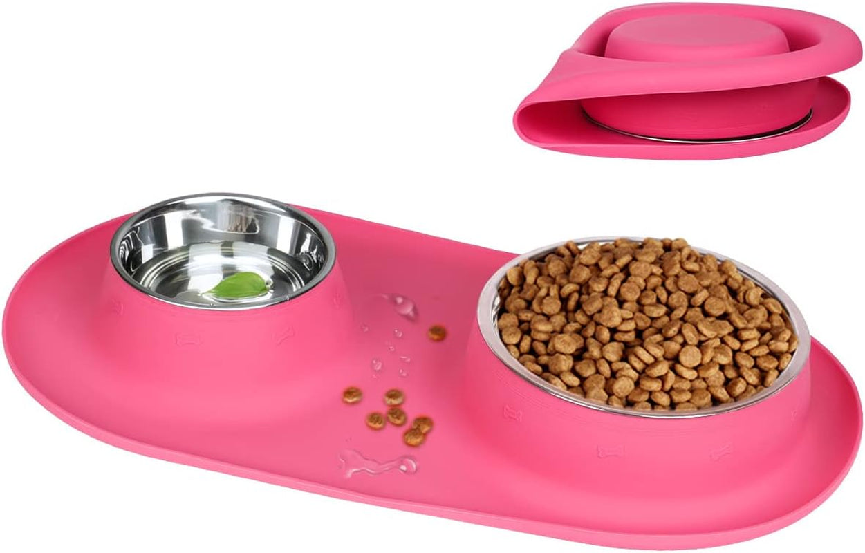 Slow Feeder Dog Bowls Insert, Soft Silicone Slow Eating Puppy Food Bowl for Small Medium Large Breed Dogs,Perfect with Stainless Steel Plastic Glass Ceramic Dog Bowls