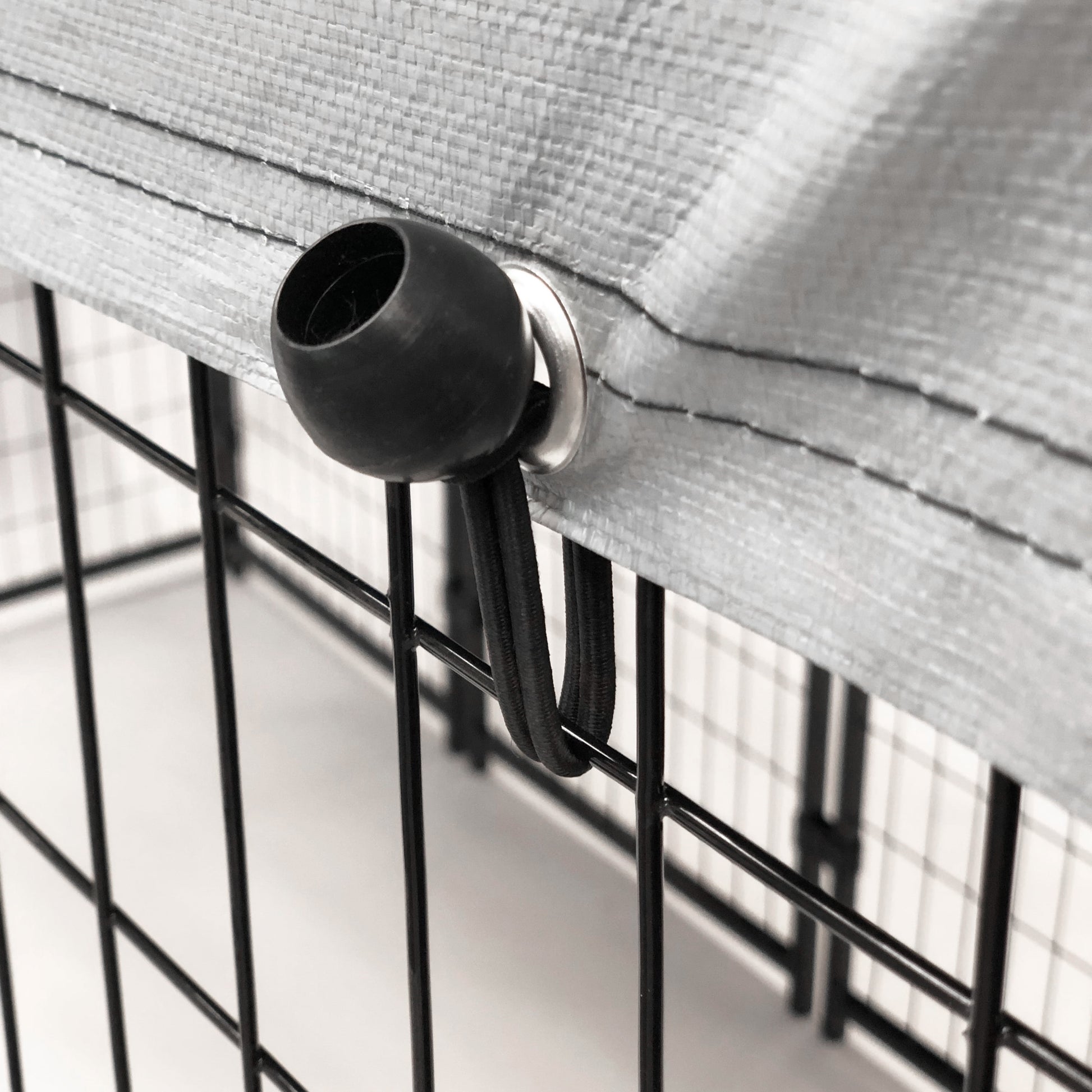 Welded Wire Dog Kennel, Indoor & Outdoor Use, Waterproof Cover Included, Black, 8 Ft X 4 Ft X 6 Ft