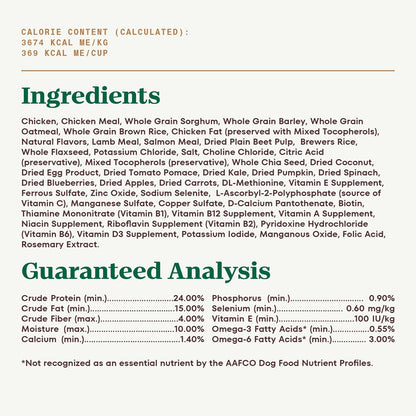 Ultra Adult Dry Dog Food with a Trio of Proteins from Chicken, Lamb and Salmon, 30 Lb Bag