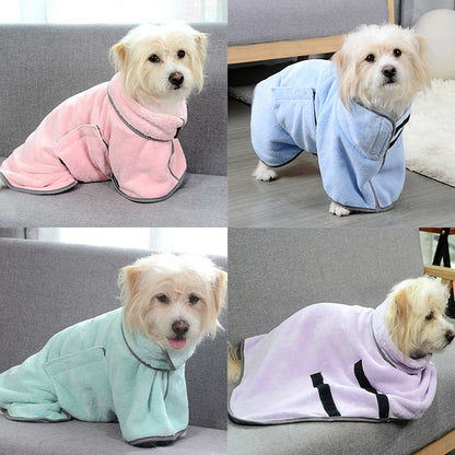 Quick-Drying Pet Absorbent Towel Dog Bathrobe Pet Dog Bath Towel for Dogs Cats Microfiber Absorbent Pet Drying Towel Pet Supplies Pet Products