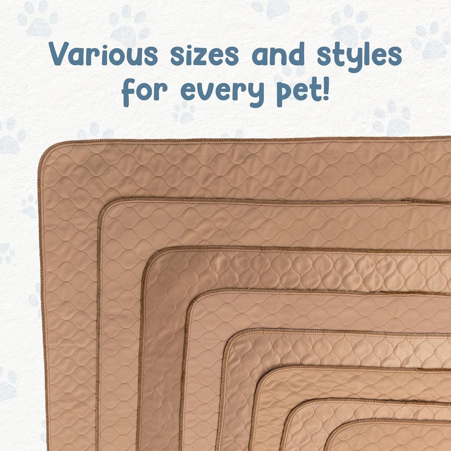 Reusable Dog Pee Pads - Waterproof Training Pads for Dogs - Washable & Sanitary - Rounded Corners - Laminated, Lightweight, Durable - Pet Essentials for Puppy Training and Whelping - 48" X 60"