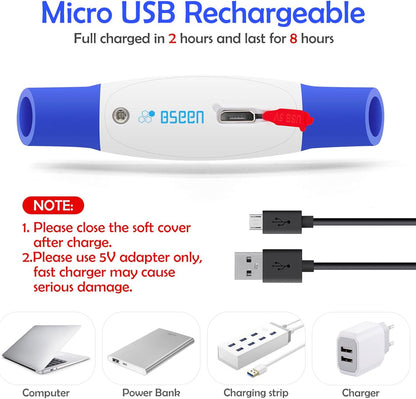 Light up Dog Collar,  USB Rechargeable Flash Dog Necklace Light, Pet Safety Collar Makes Your Beloved Dogs Be Seen at Night for Small Medium Large Dogs(Blue)