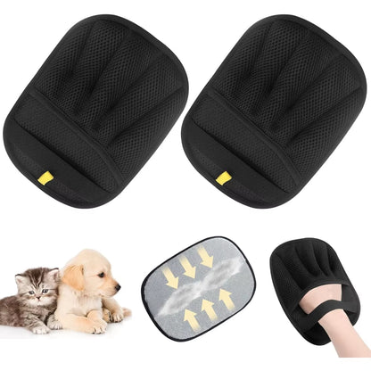 2 Pack Pet Hair Remover Gloves,2025 Upgraded Static Removal Gloves, for Pet Hair, Cat & Dog Hair Removal Tool for Couch,Furnitur