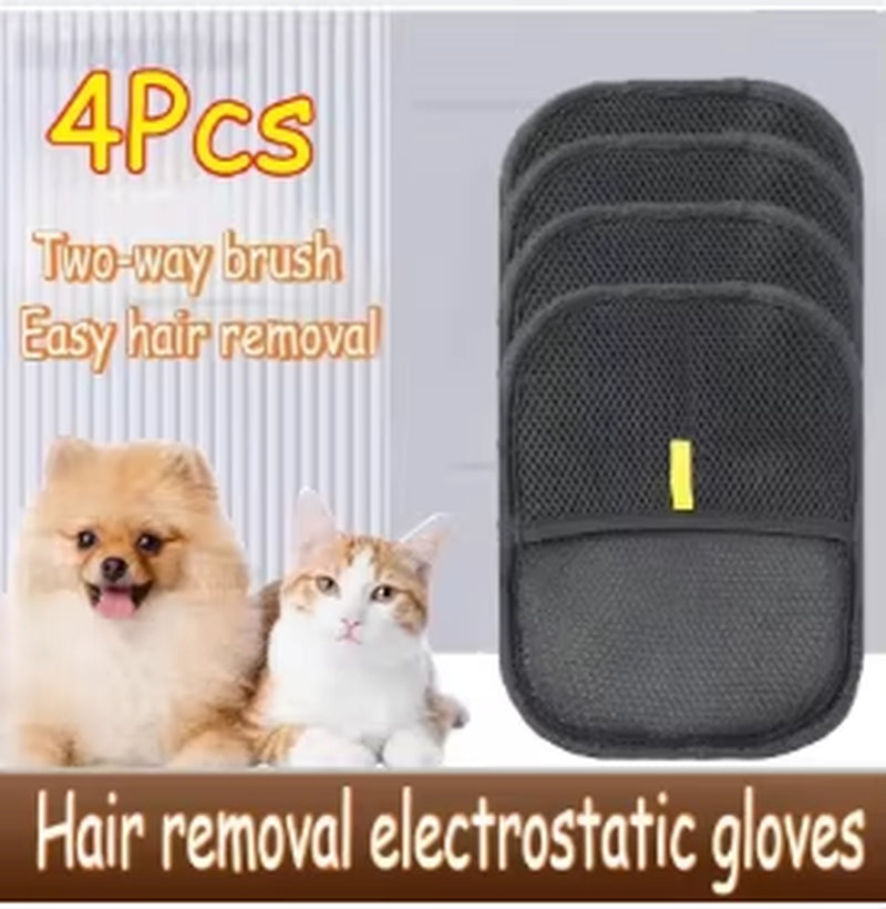 Pet Grooming Gloves Static Dedusting Brush Pet Hair Remover Brush Removing Dog Cat Hair from Sofa Carpet Clothes Tool Supplies