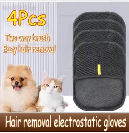 Pet Grooming Gloves Static Dedusting Brush Pet Hair Remover Brush Removing Dog Cat Hair from Sofa Carpet Clothes Tool Supplies