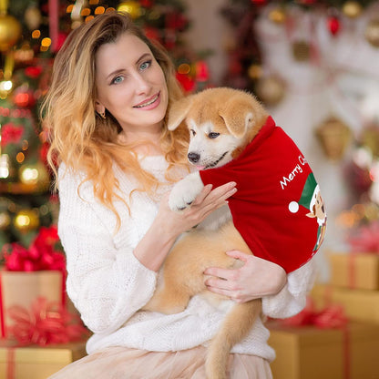 3 Pack Dog Christmas Shirt Santa Claus, Snowman, Elf Pet Xmas Clothes Printed Puppy T-Shirt Cosplay Pet Apparel for Small Dogs and Cats Dress up Cosplay Gifts (M)