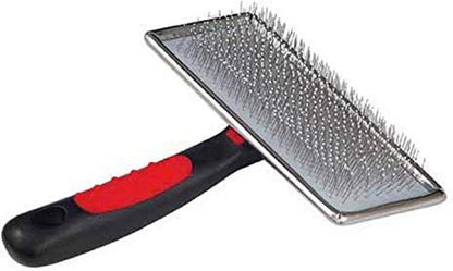 Soft Flat Slicker Brush with Coated Pin Tips, Large/X-Large for Professional Groomers