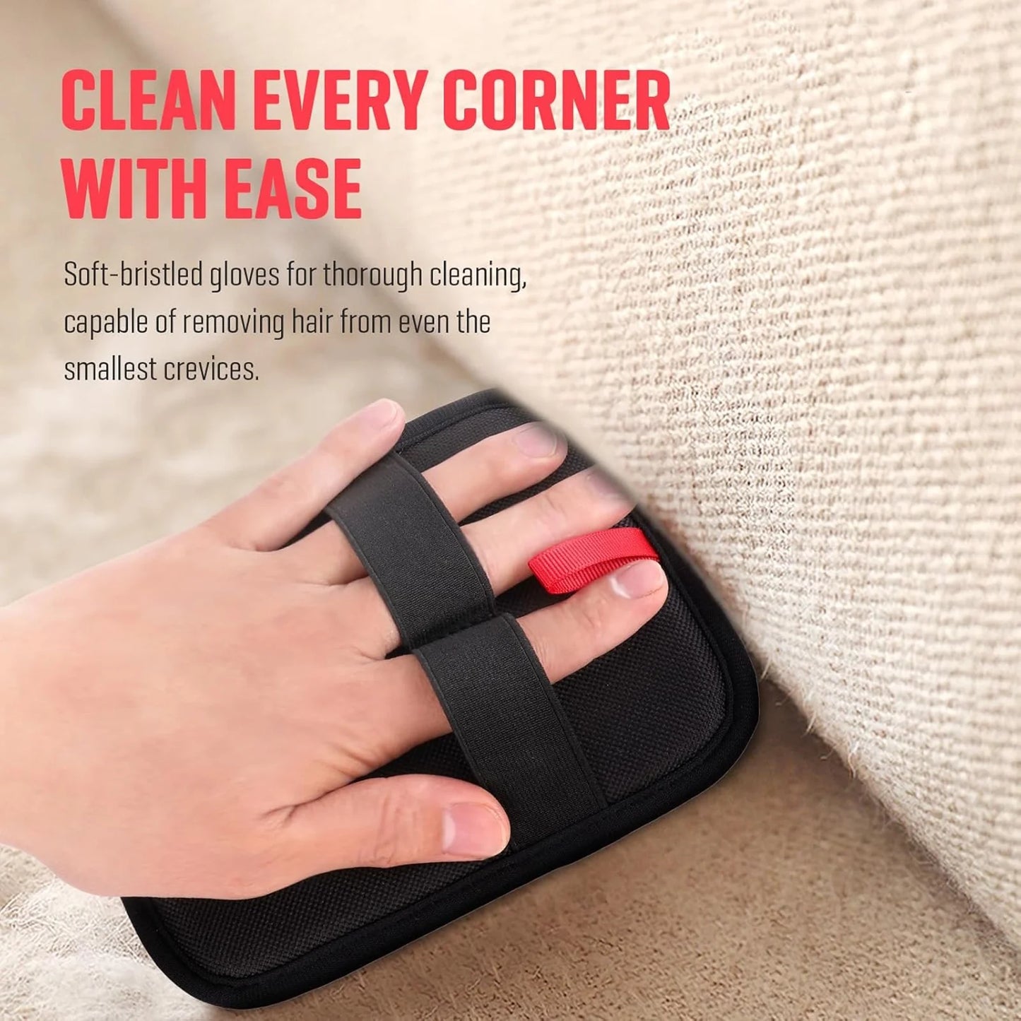 Pet Hair Removal Glove,Pet Hair Remover Glove Suitable for Furniture, Carpets, Plush Fabrics, Sofas, and Beds Pet Grooming Gloves-1Pcs