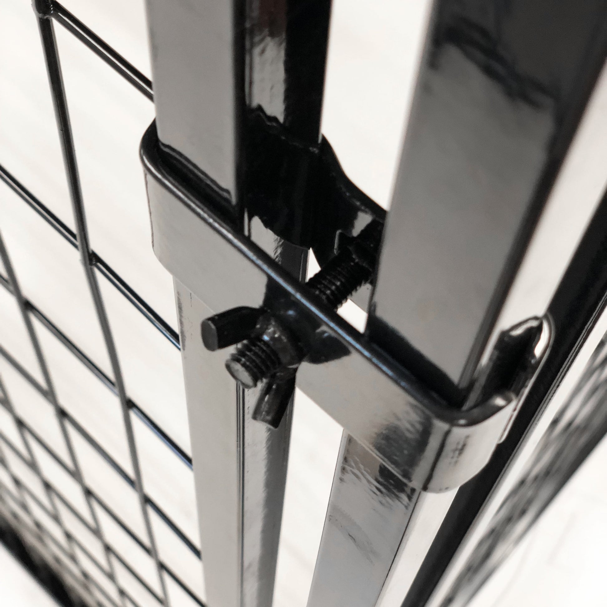 Welded Wire Dog Kennel, Indoor & Outdoor Use, Waterproof Cover Included, Black, 8 Ft X 4 Ft X 6 Ft