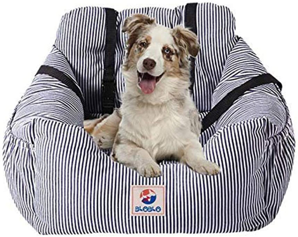Dog Car Seat Pet Booster Seat Travel Safety Dog Bed for Car with Storage Pocket
