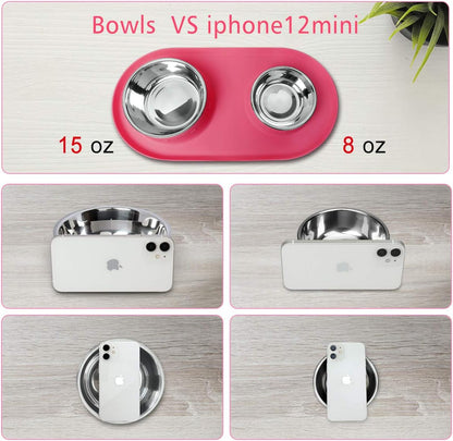 Slow Feeder Dog Bowls Insert, Soft Silicone Slow Eating Puppy Food Bowl for Small Medium Large Breed Dogs,Perfect with Stainless Steel Plastic Glass Ceramic Dog Bowls